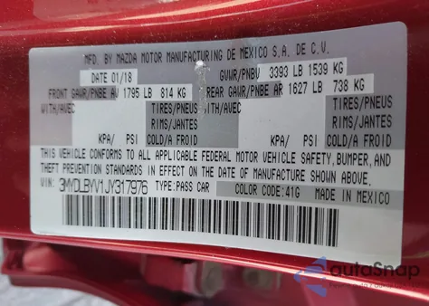 2018 Toyota Yaris Ia из США, поврежденный, VIN 3MYDLBYV1JY317976